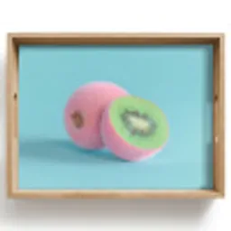 Kiwi - Blauw - Surrealistisch Dienblad Rechthoek middel -z3d_shopping