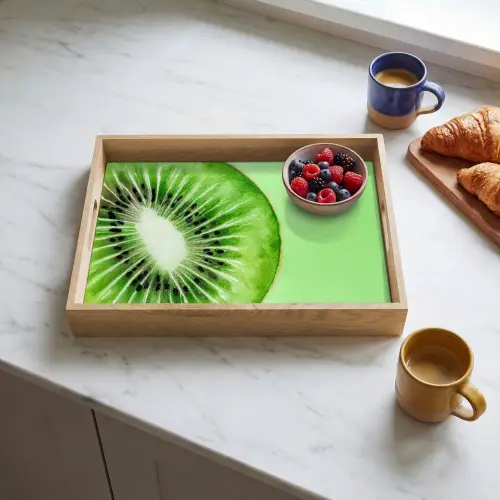 Kiwi - Groen - Fris Dienblad Rechthoek middel -sfeer2