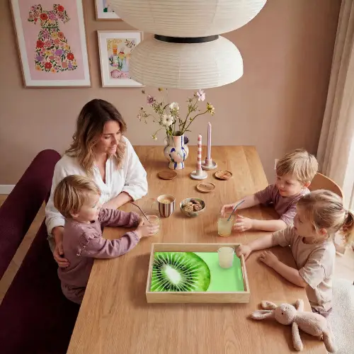 Kiwi - Groen - Fris Dienblad Rechthoek middel -sfeer4