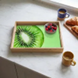 Kiwi - Groen - Fris Dienblad Rechthoek middel -sfeer2