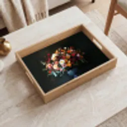 Groot - Bloemen - Vaas - Boeket Dienblad Rechthoek middel -sfeer1
