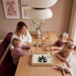 Laurierbladeren - Bloemknoppen - subtiel Dienblad Rechthoek middel -sfeer4