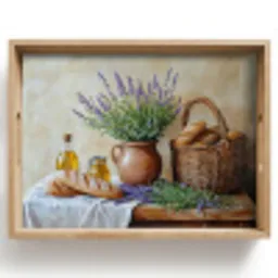 Lavendel - Brood - Stilleven Dienblad Rechthoek middel -z3d_shopping