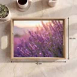 Lavendel - Paars - Zonlicht Dienblad Rechthoek middel -USP_Formaat