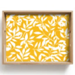 Bladeren - Takken - Geel Dienblad Rechthoek middel -z3d_shopping