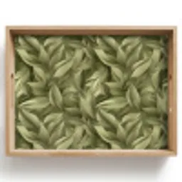 Bladeren - Modern - Groen Dienblad Rechthoek middel 911 -z3d_shopping