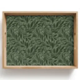 Bladeren - Organisch - Groen Dienblad Rechthoek middel 911 -z3d_shopping