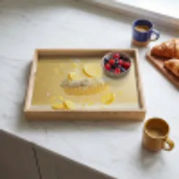 Citroen - Taart - Eten - Geel Dienblad Rechthoek middel -sfeer2