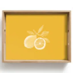 Citroenen - Illustratie - Minimalistisch - Geel Dienblad Rechthoek middel -z3d_shopping