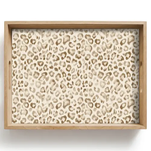Luipaard - Klassiek - Beige Dienblad Rechthoek middel 911 -z3d_shopping