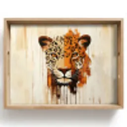 Luipaard - Symmetrisch - Strepen Dienblad Rechthoek middel -z3d_shopping