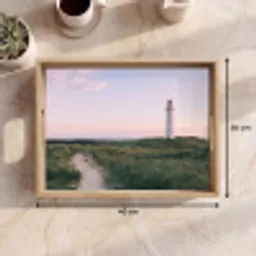 Vuurtoren - Duinlandschap - Zee Dienblad Rechthoek middel -USP_Formaat