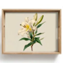 Lelie - Elegant - Botanisch - Beige Dienblad Rechthoek middel -z3d_shopping