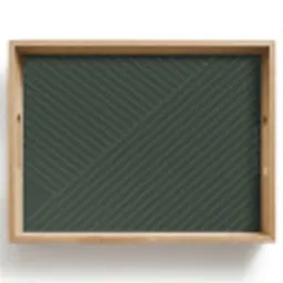 Lijnen - Abstract - Groen - Minimalistisch Dienblad Rechthoek middel -z3d_shopping