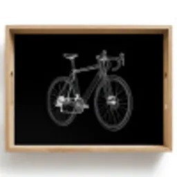 Lijnen - Illustratie - Wit Dienblad Rechthoek middel -z3d_shopping
