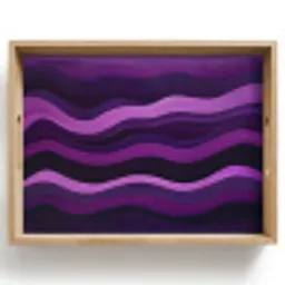 Lijnen - Golven - Paars - Abstract Dienblad Rechthoek middel -z3d_shopping