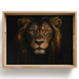 Leeuw - Goud - Druppels Dienblad Rechthoek middel -z3d_shopping
