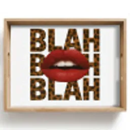 Lip - Rood - Quote Dienblad Rechthoek middel -z3d_shopping