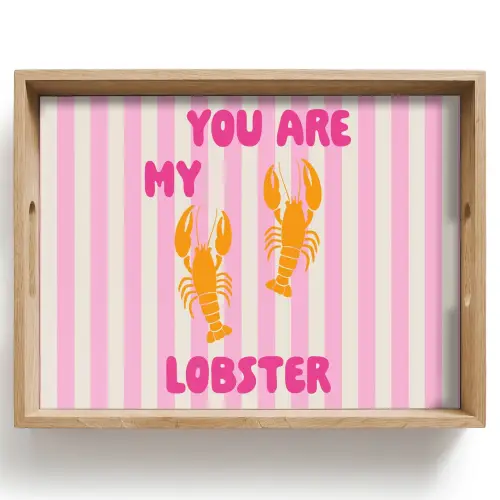 Lobster - Love - Valentijn Dienblad Rechthoek middel -z3d_shopping