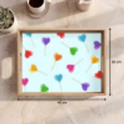 Lolly - Regenboog - Snoep Dienblad Rechthoek middel -USP_Formaat
