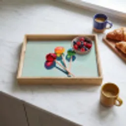 Lollys - Schaduw - Drie - Blauw Dienblad Rechthoek middel -sfeer2