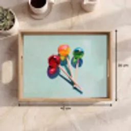 Lollys - Schaduw - Drie - Blauw Dienblad Rechthoek middel -USP_Formaat