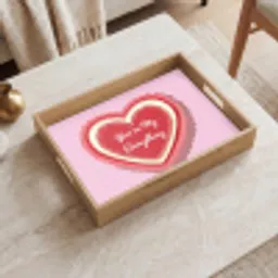 Liefde - Hart - Valentijn Dienblad Rechthoek middel -sfeer1