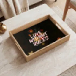 Liefde - Modern - Bloemen Dienblad Rechthoek middel -sfeer1