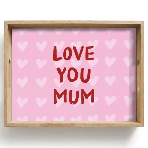 Love - Quote - Moeder - Rood Dienblad Rechthoek middel -z3d_shopping