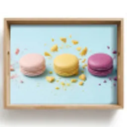 Macarons - Kleurrijk - Pastel Dienblad Rechthoek middel -z3d_shopping