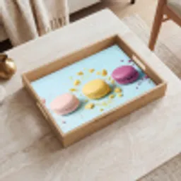 Macarons - Kleurrijk - Pastel Dienblad Rechthoek middel -sfeer1