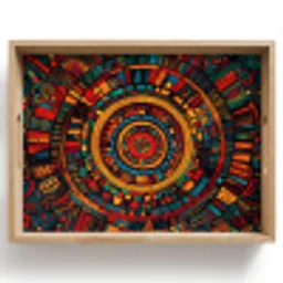 Mandala - Cirkels - Patronen Dienblad Rechthoek middel -z3d_shopping