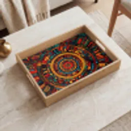 Mandala - Cirkels - Patronen Dienblad Rechthoek middel -sfeer1