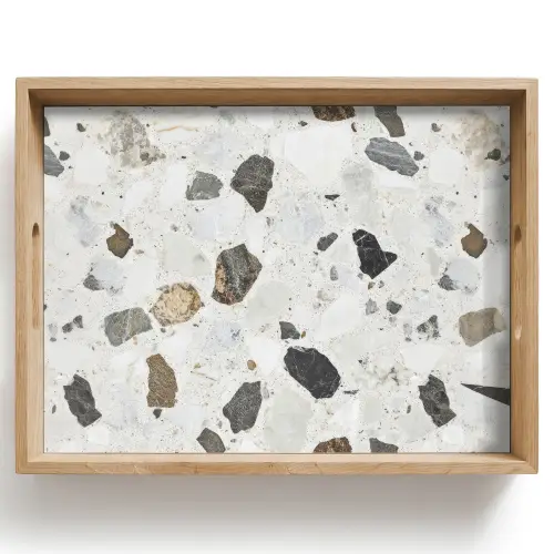 Marmer - Terrazzo - Decoratie - Interieur Dienblad Rechthoek middel -z3d_shopping