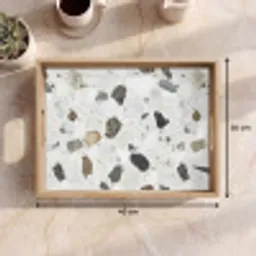Marmer - Terrazzo - Decoratie - Interieur Dienblad Rechthoek middel -USP_Formaat