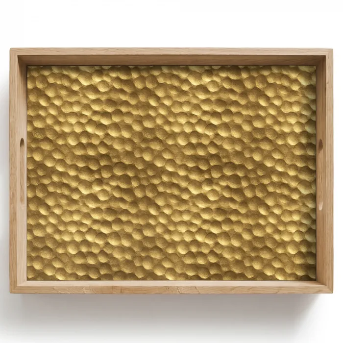 Metaal - Dynamisch - Goud Dienblad Rechthoek middel 911 -z3d_shopping