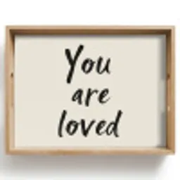 Minimalistisch - Beige - Love Dienblad Rechthoek middel -z3d_shopping