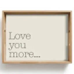 Minimalistisch - Love - Beige Dienblad Rechthoek middel -z3d_shopping