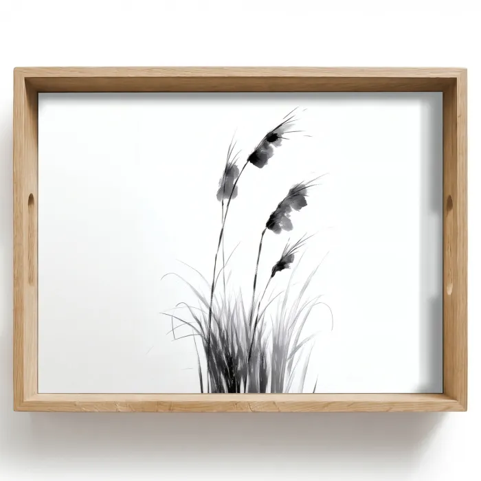 Minimalistisch - Stelen - Wit Dienblad Rechthoek middel -z3d_shopping