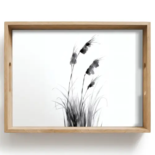 Minimalistisch - Stelen - Wit Dienblad Rechthoek middel -z3d_shopping
