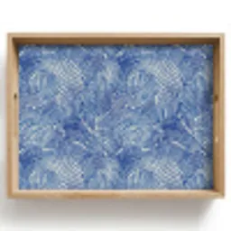 Modern - Abstract - Blauw Dienblad Rechthoek middel 911 -z3d_shopping