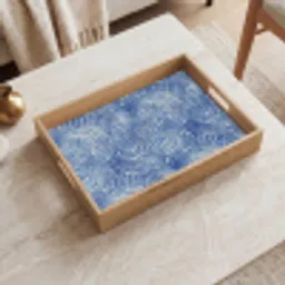 Modern - Abstract - Blauw Dienblad Rechthoek middel 911 -sfeer1