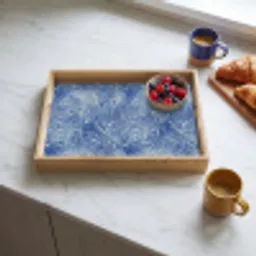 Modern - Abstract - Blauw Dienblad Rechthoek middel 911 -sfeer2