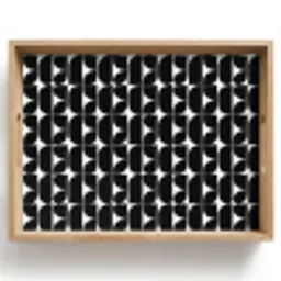 Modern - Geometrisch - Zwart Dienblad Rechthoek middel 911 -z3d_shopping