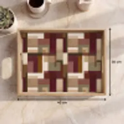 Modern - Geometrie - Kleurrijk Dienblad Rechthoek middel 911 -USP_Formaat