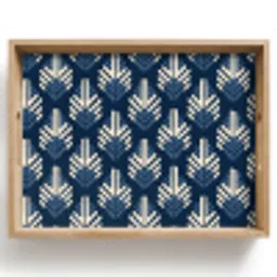 Modern - Patroon - Blauw Dienblad Rechthoek middel 911 -z3d_shopping
