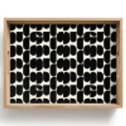Modern - Patroon - Zwart Dienblad Rechthoek middel 911 -z3d_shopping
