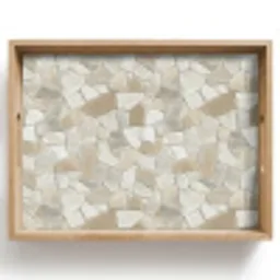 Mozaïek - Stenen - Beige Dienblad Rechthoek middel 911 -z3d_shopping