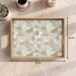 Mozaïek - Stenen - Beige Dienblad Rechthoek middel 911 -USP_Formaat