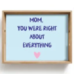 Moeder - Quote - Blauw Dienblad Rechthoek middel -z3d_shopping